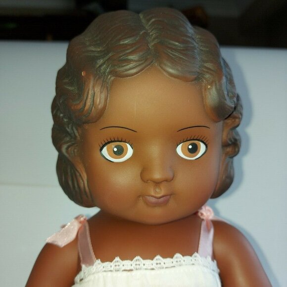 DAISY KINGDOM PANSY DOLL African American 1991 Dark Skin dress shoes 17" Ex Con - Picture 1 of 12